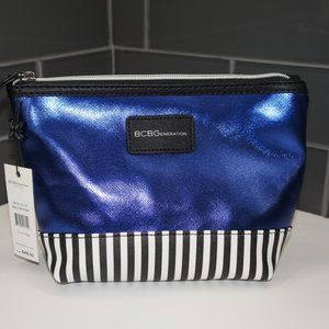 NWT BCBG Metallic Top Zip Bag